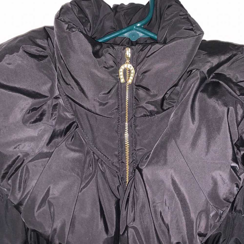 Betsey Johnson Black Belted Puffer Jacket - image 8