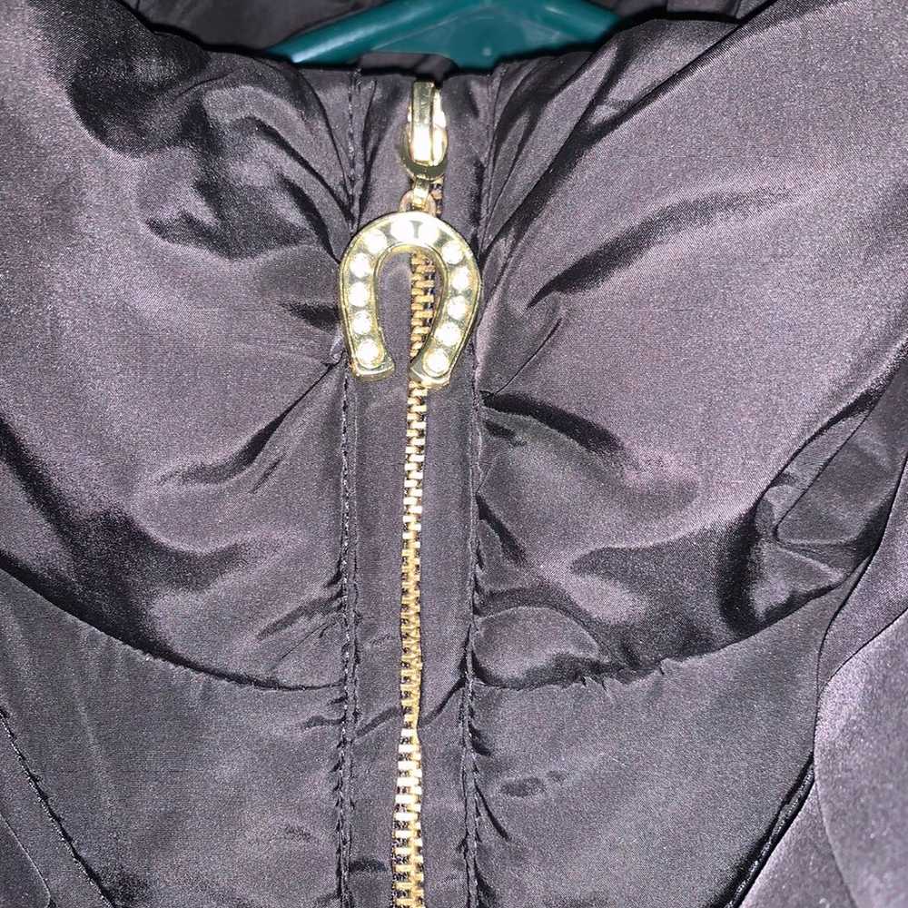 Betsey Johnson Black Belted Puffer Jacket - image 9