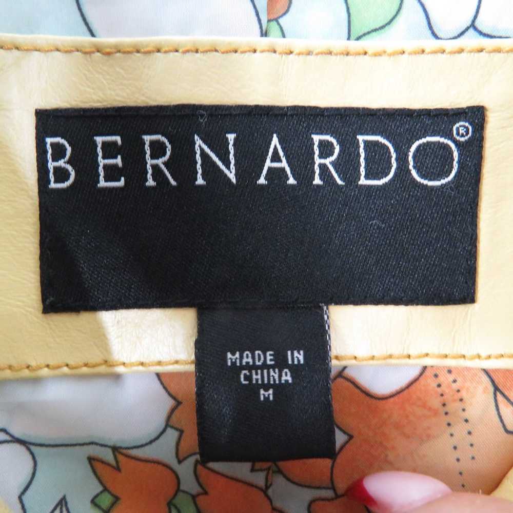 90s Bernardo Vintage Yellow Leather Jacket Medium… - image 7