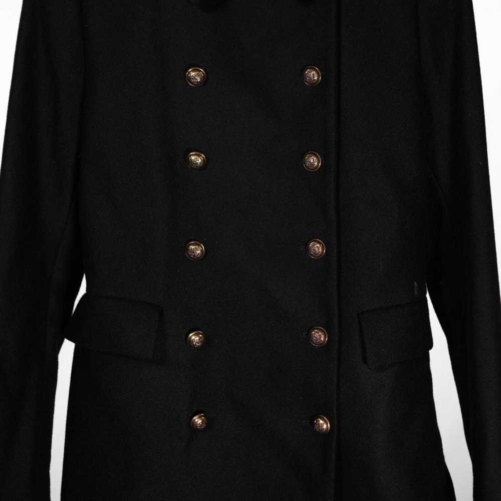 Zara Women's Overcoat Black Wool Stretch Double B… - image 4