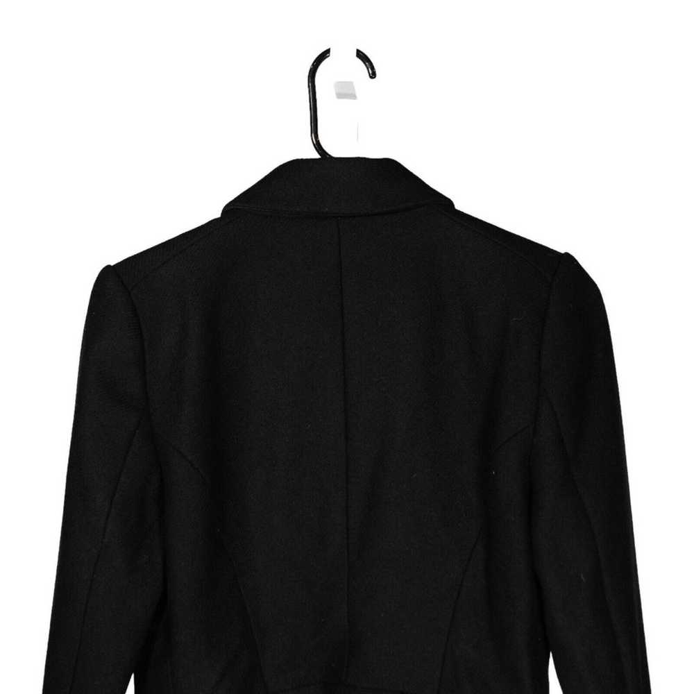 Zara Women's Overcoat Black Wool Stretch Double B… - image 7
