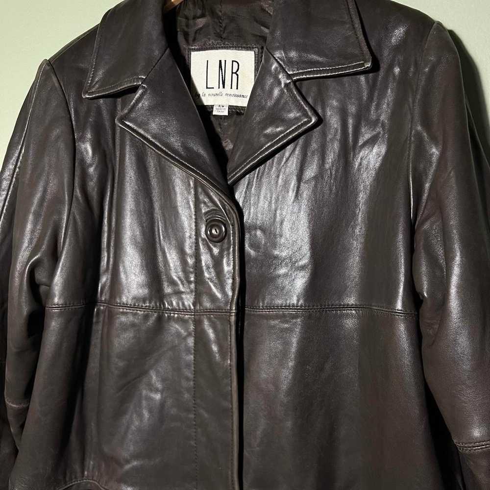Vintage 90’s leather jacket ⚡️ - image 2