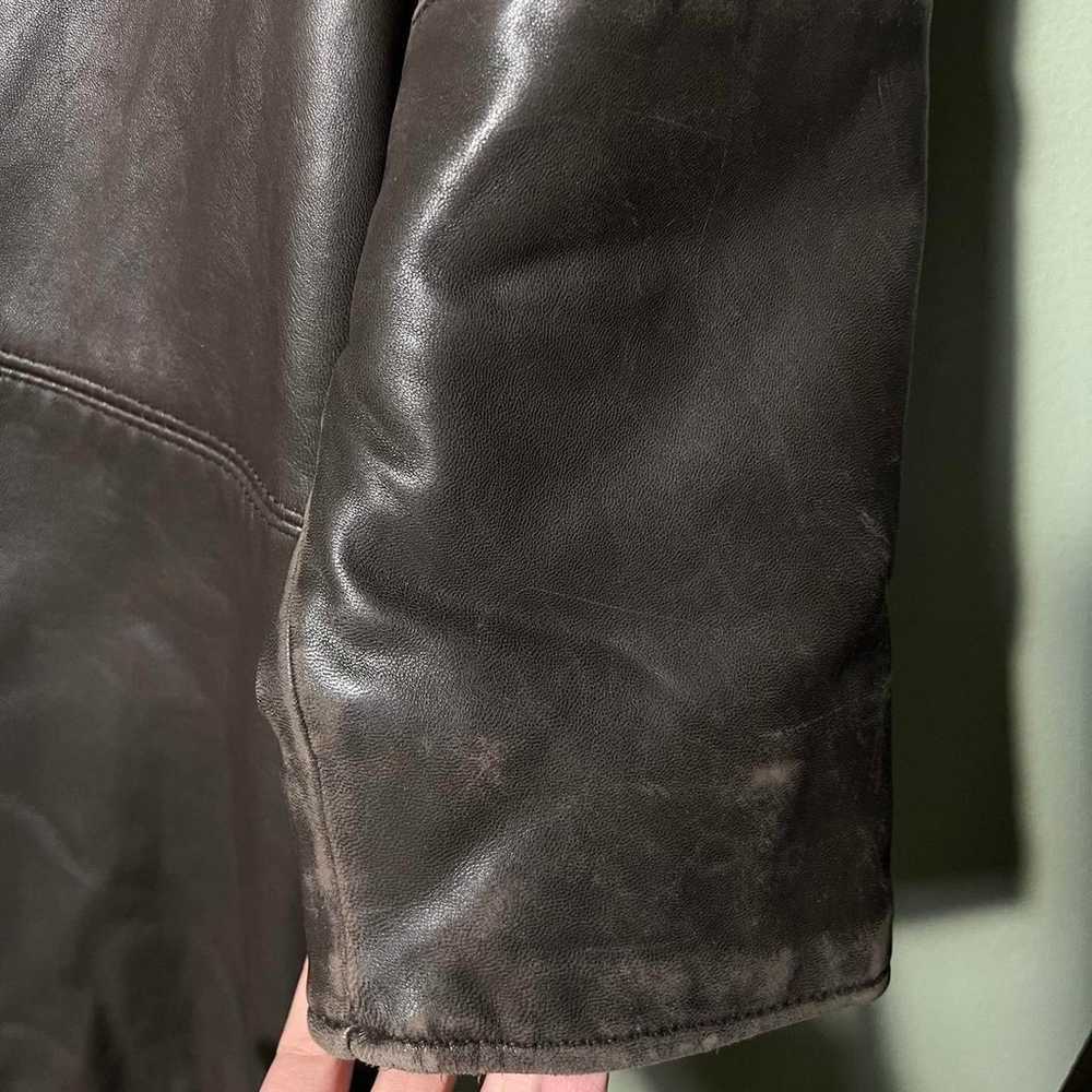 Vintage 90’s leather jacket ⚡️ - image 4