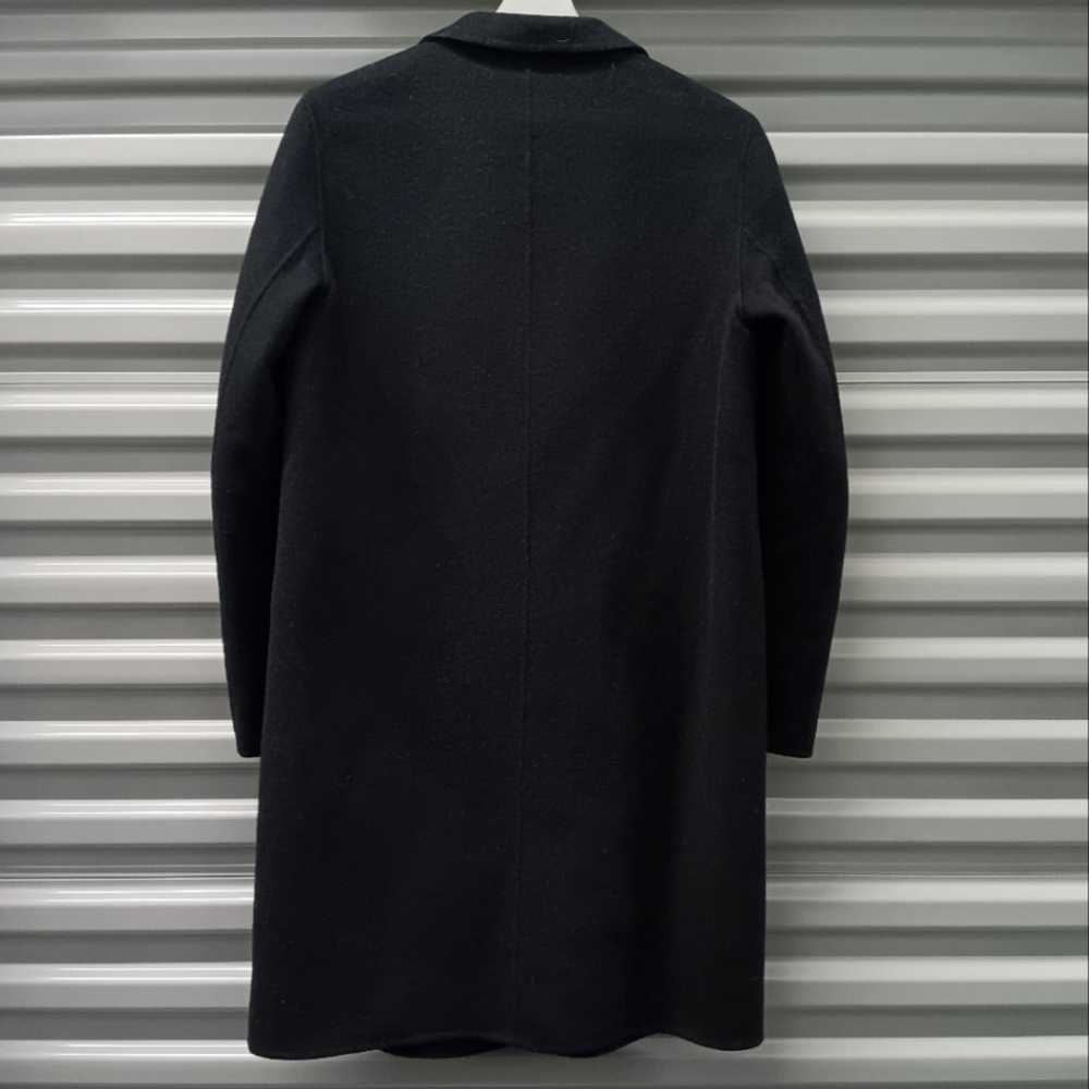 Zara Handmade Minimalist Wool Blend Black Coat Si… - image 4