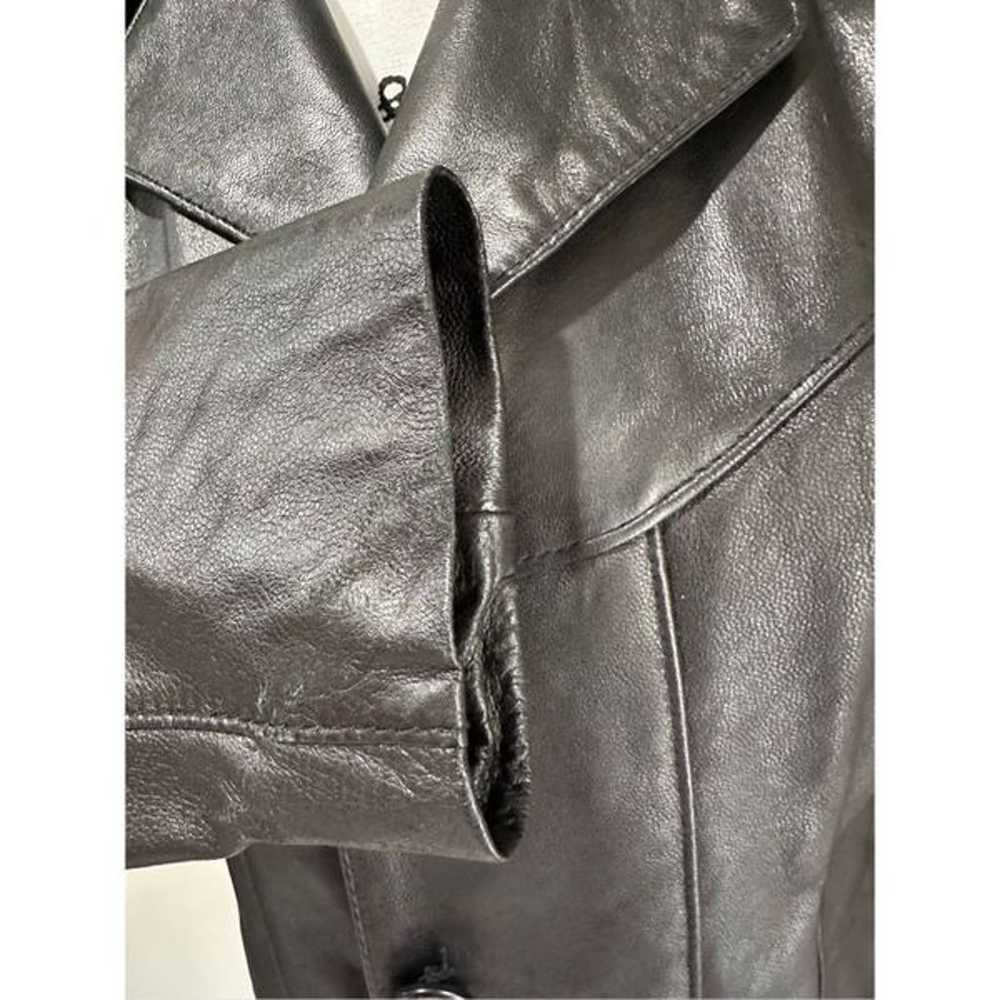 Wilson Women’s Leather Black Soft Button Jacket M - image 4