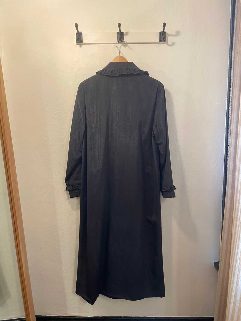 Batsheva Ruffle Coat in Black Moiré (S) | Used,… - image 2