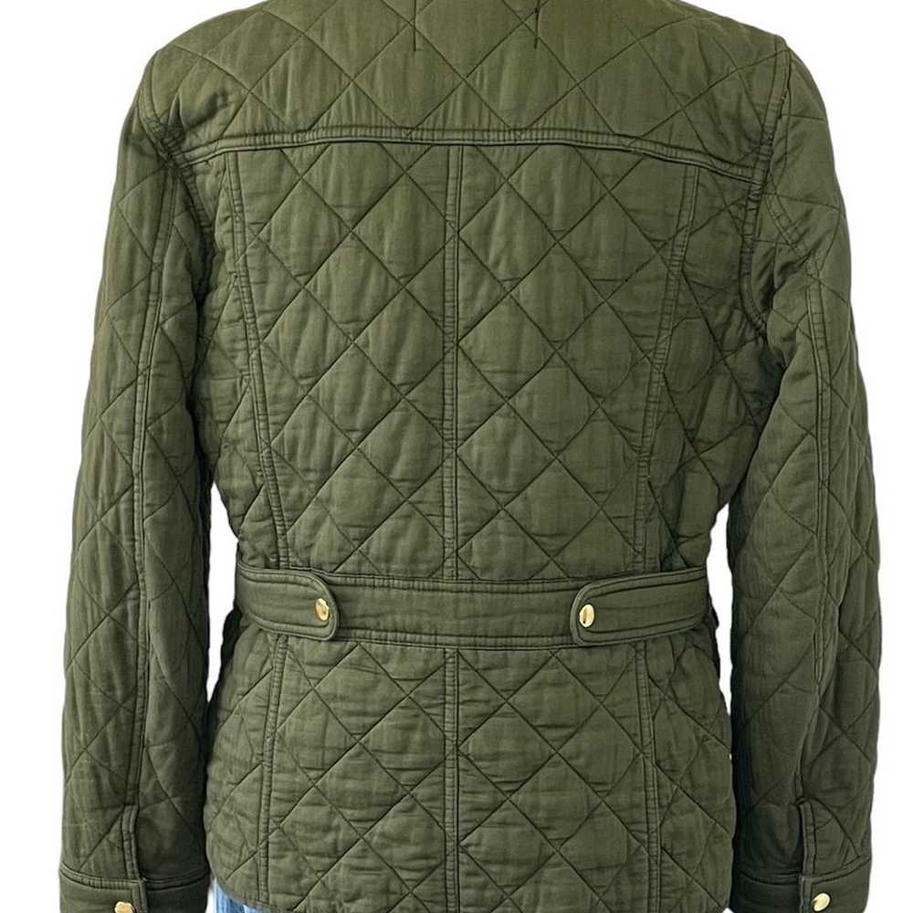 Women’s J.Crew Green Quilted Downtown Field Jacke… - image 11