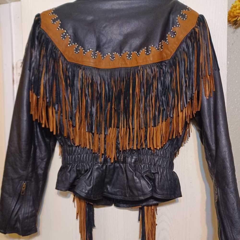 vintage leather jacket - image 1
