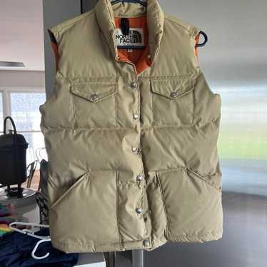 Vintage Womens North Face Snap Front Down Vest Si… - image 1