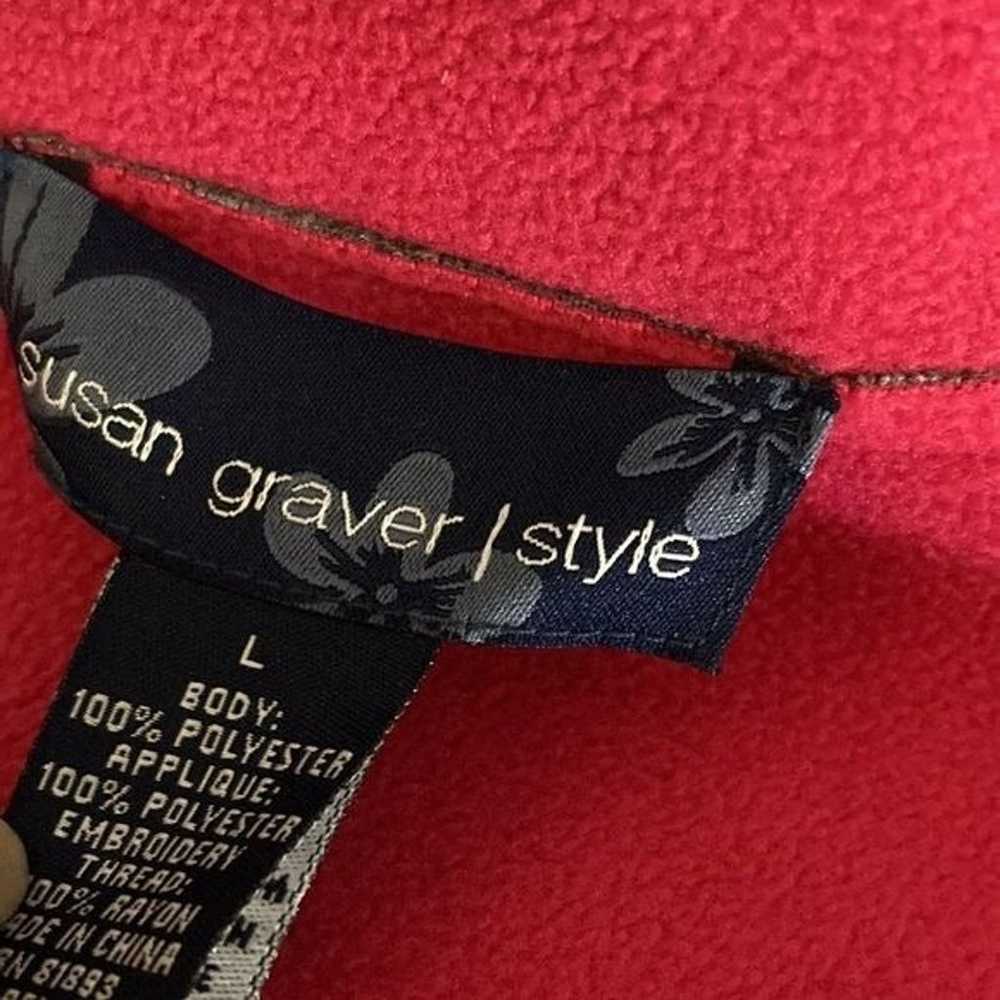 Susan Graver reversible fleece jacket. Hot pink a… - image 8