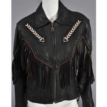 womens leather motorcycle jacket - image 1