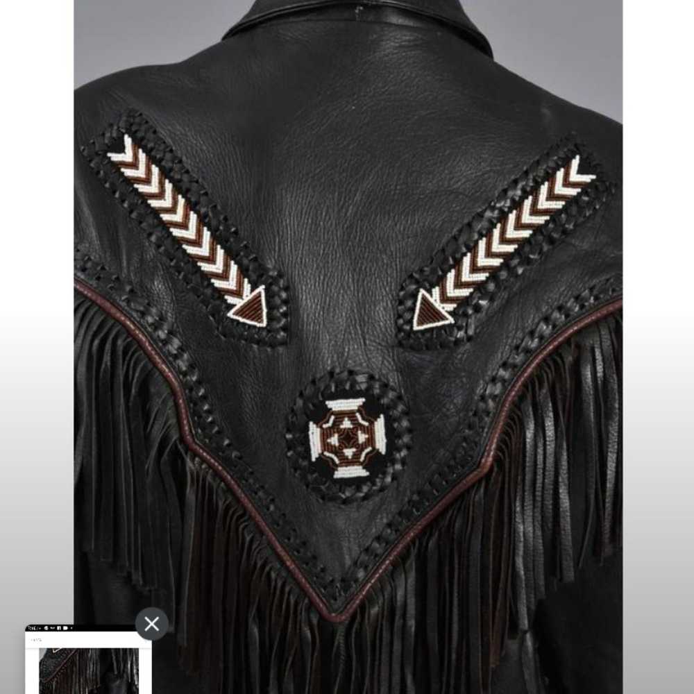 womens leather motorcycle jacket - image 5