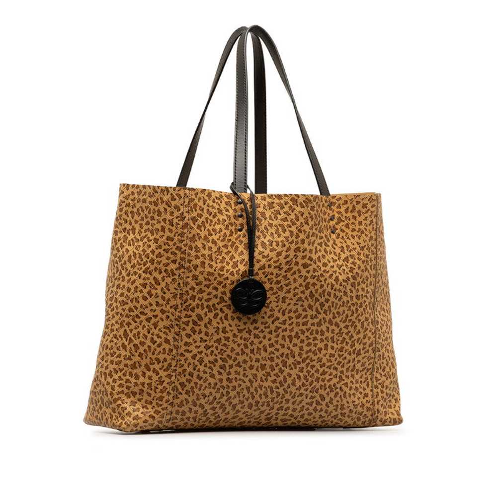 Intrecciato Mirage Leopard Print Tote - '10s - image 2