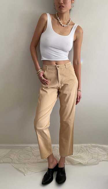 Vintage Tianello colored toffee jeans