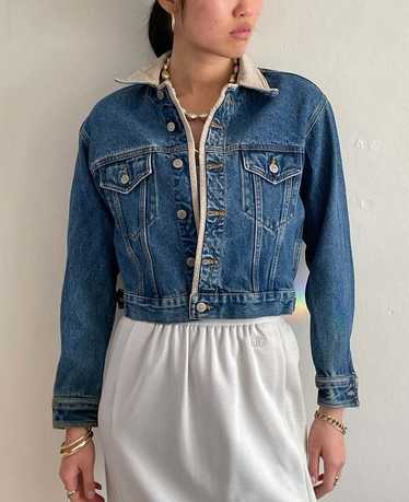 Vintage Calvin Klein cropped jean jacket - Blue