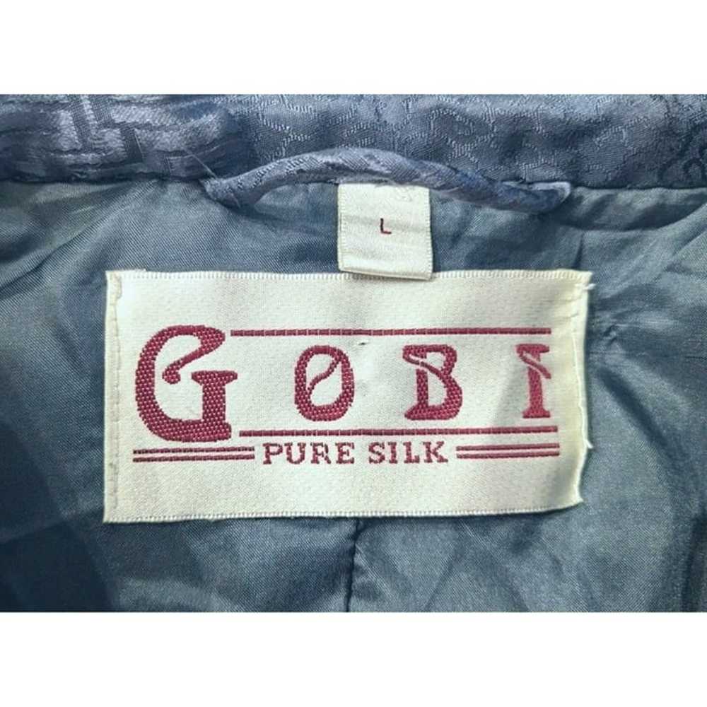 GOBI 100% Silk Blue Knot Front Traditional Chines… - image 3