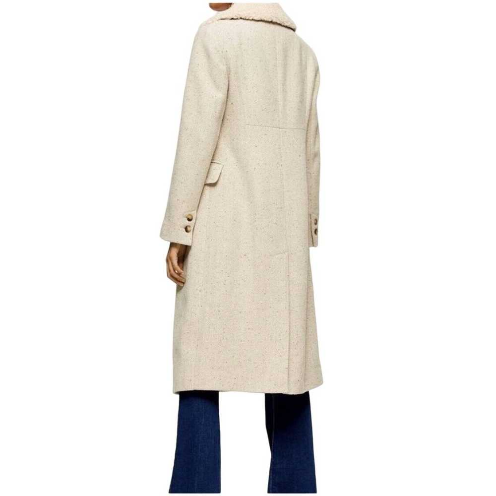 Topshop Womens Pea Coat Size 12 Double Breasted L… - image 3