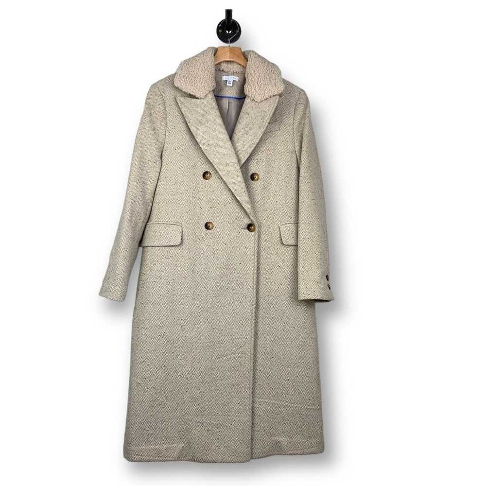 Topshop Womens Pea Coat Size 12 Double Breasted L… - image 4