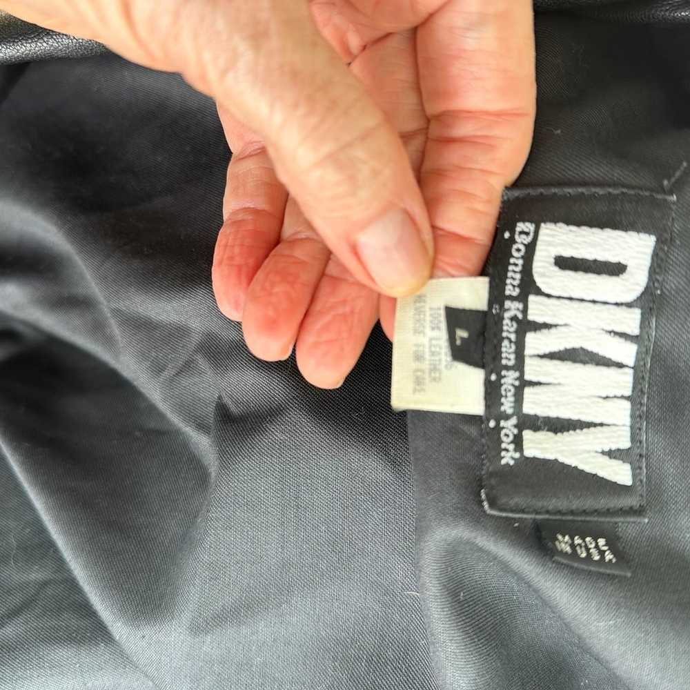 DKNY Leather Jacket - image 6