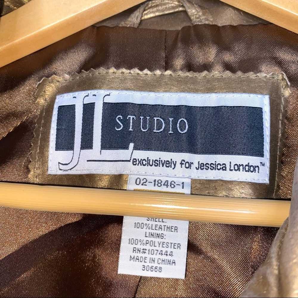 JL Studio Jessica London Vintage Gold Bronze Leat… - image 2