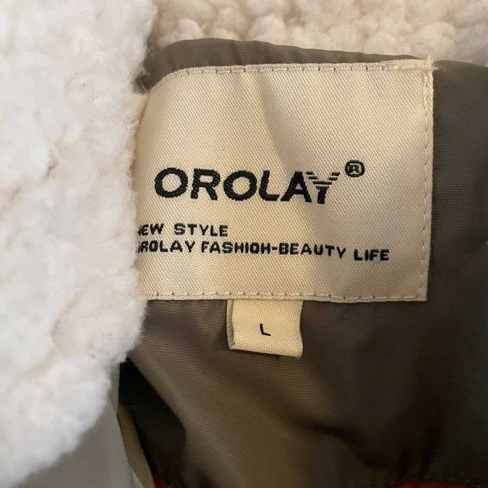 Orolay Womans Large Down Jacket Olive Green The A… - image 8
