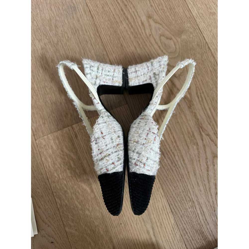 Chanel Slingback tweed sandal - image 4