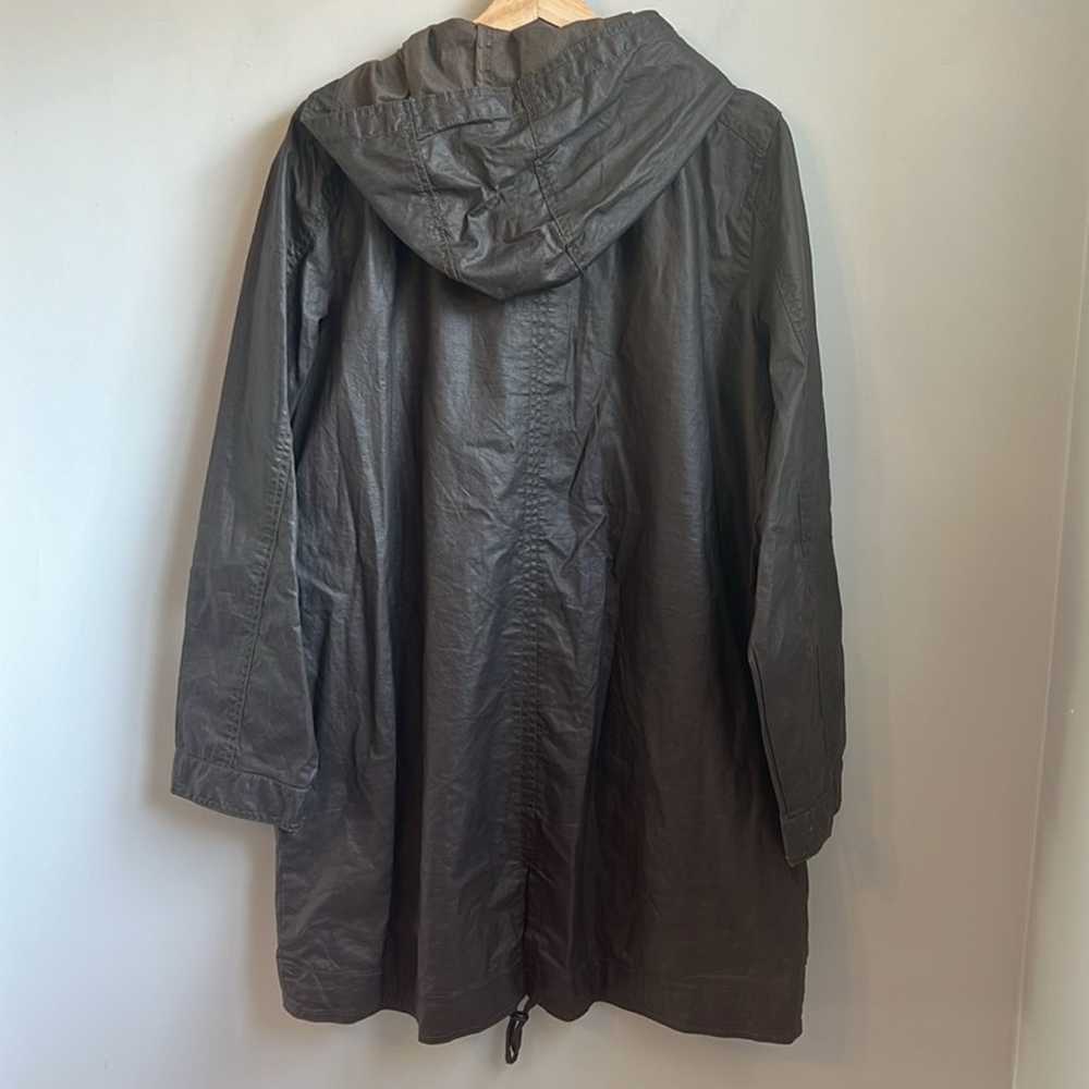 Eileen Fisher Hooded Waxed Linen Utility Jacket S… - image 6