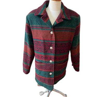 Vintage Woolrich Southwestern print Rancher jacke… - image 1