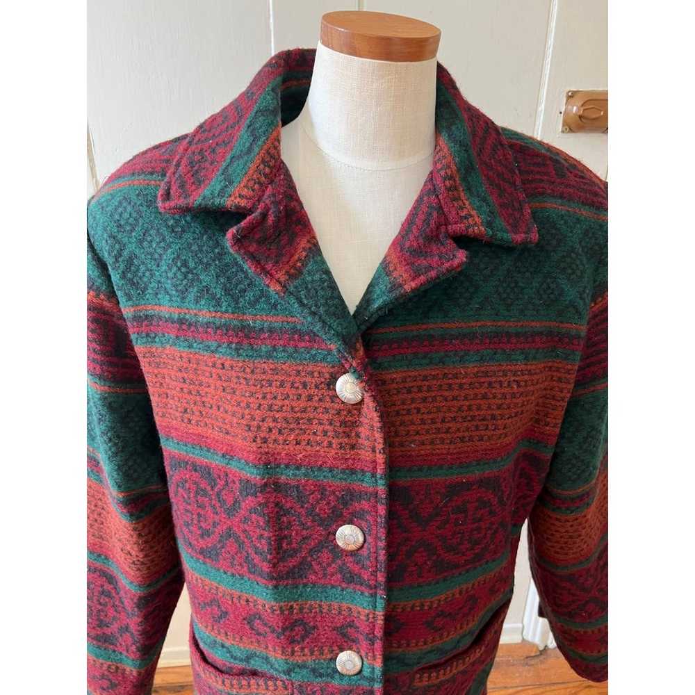 Vintage Woolrich Southwestern print Rancher jacke… - image 2