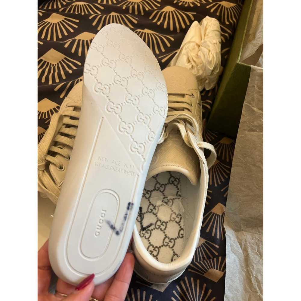 Gucci Web leather trainers - image 10