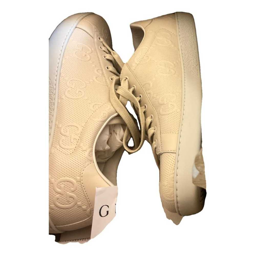 Gucci Web leather trainers - image 2
