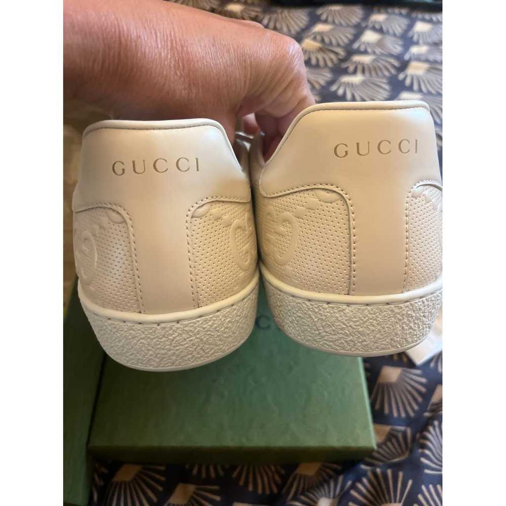 Gucci Web leather trainers - image 5