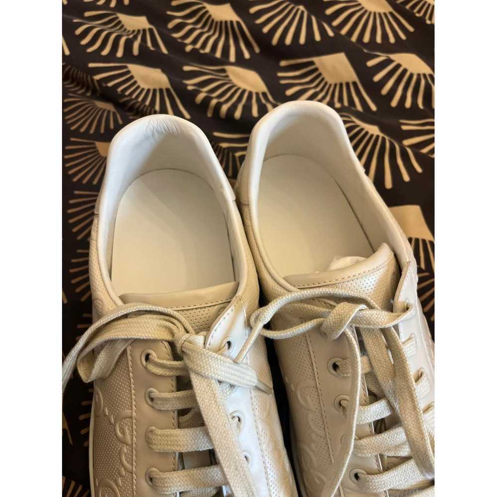 Gucci Web leather trainers - image 8