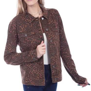 Scully Leopard Jean Jacket - image 1