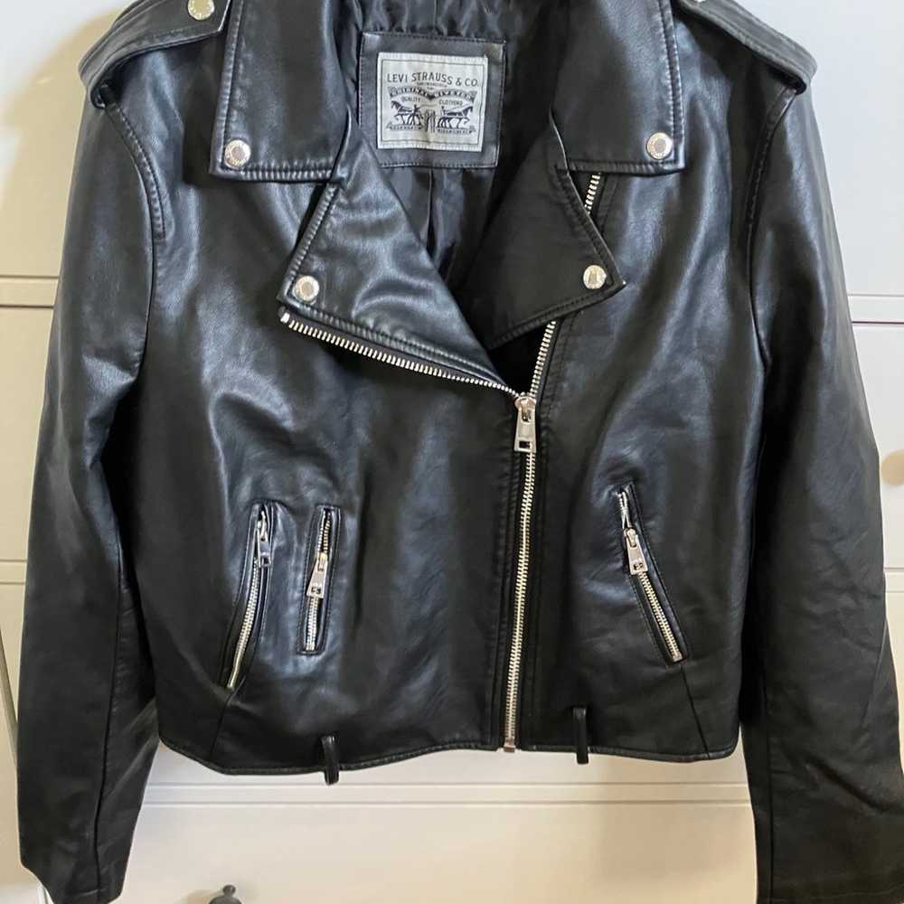 Levis Leather Moto Jacket Size XL - image 1