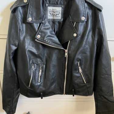 Levis Leather Moto Jacket Size XL - image 1