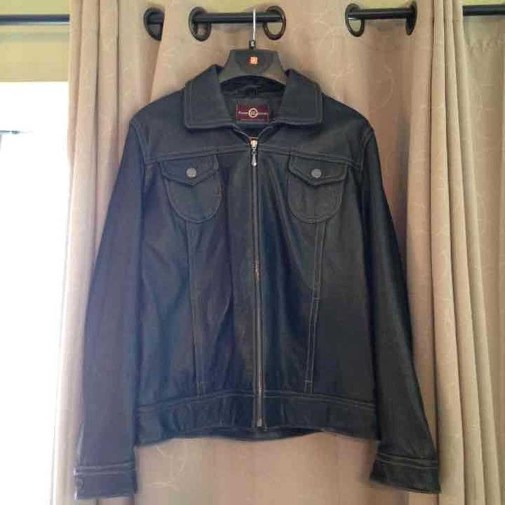 Wilson genuine black leather jacket - image 1