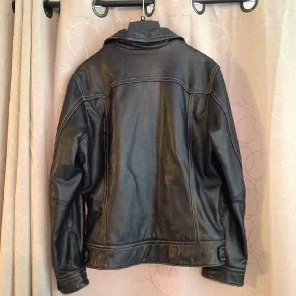 Wilson genuine black leather jacket - image 2