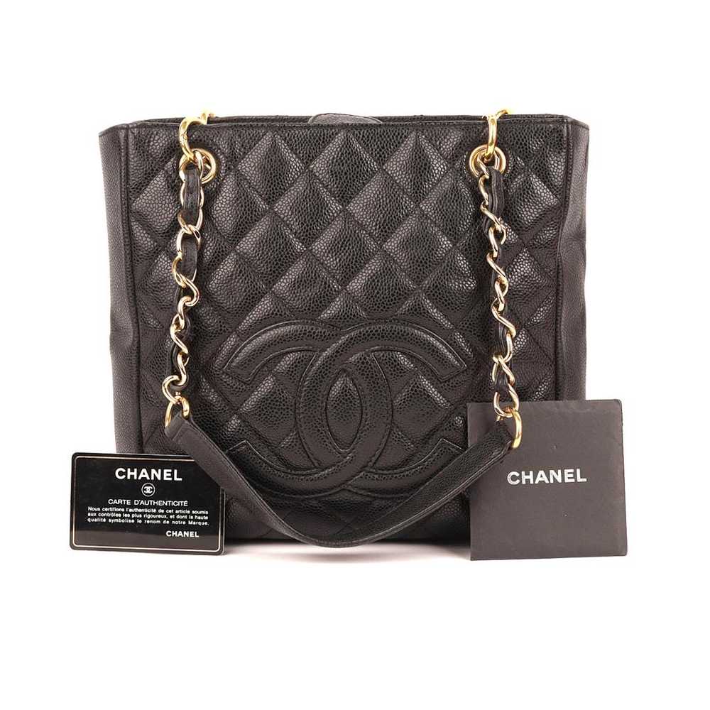 Chanel Classic Cc Shopping leather tote - image 7
