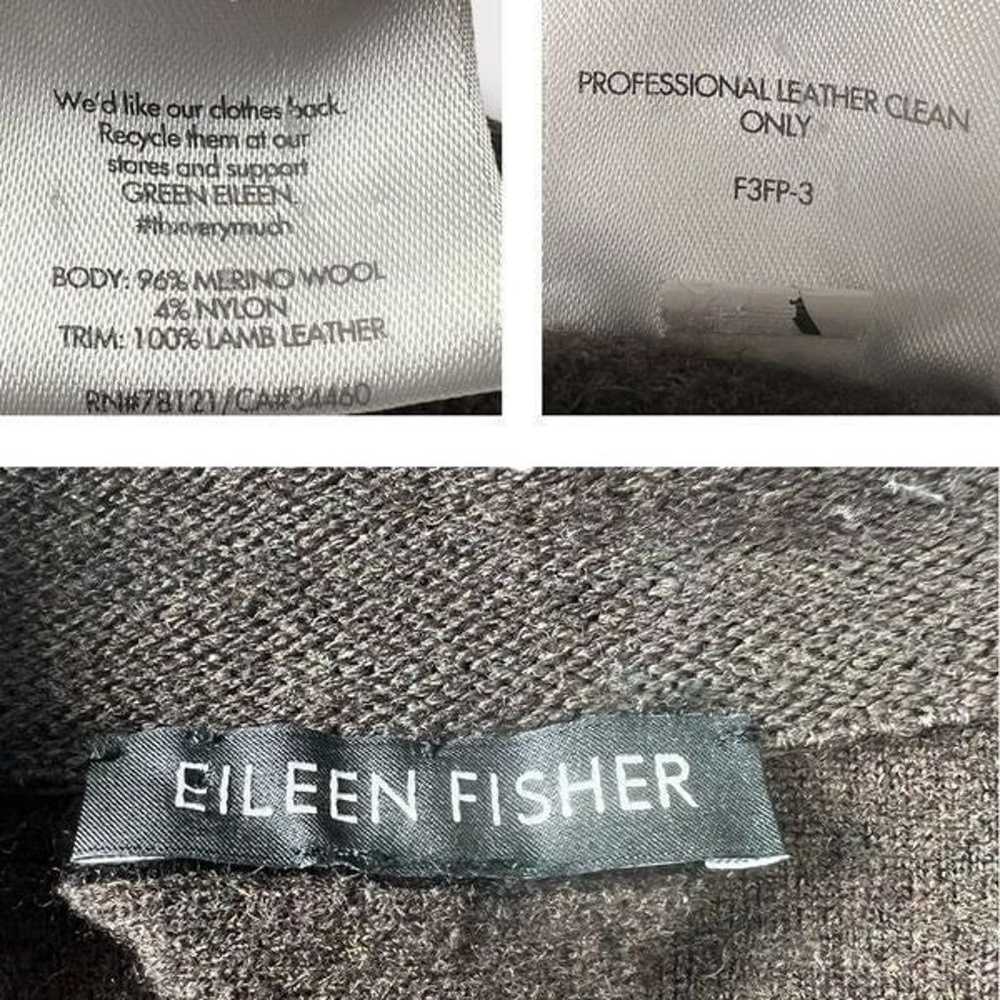 Eileen Fisher Wool Suede Felted Merino Wool Sweat… - image 8