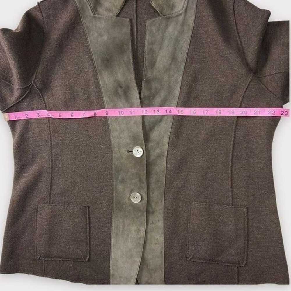 Eileen Fisher Wool Suede Felted Merino Wool Sweat… - image 9