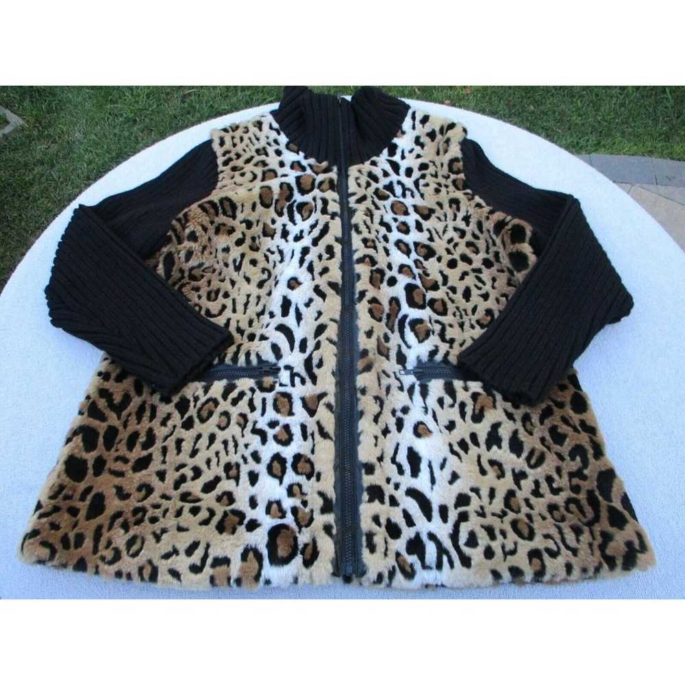 Dennis Basso Jacket Women's Size 1X Leopard Patte… - image 2