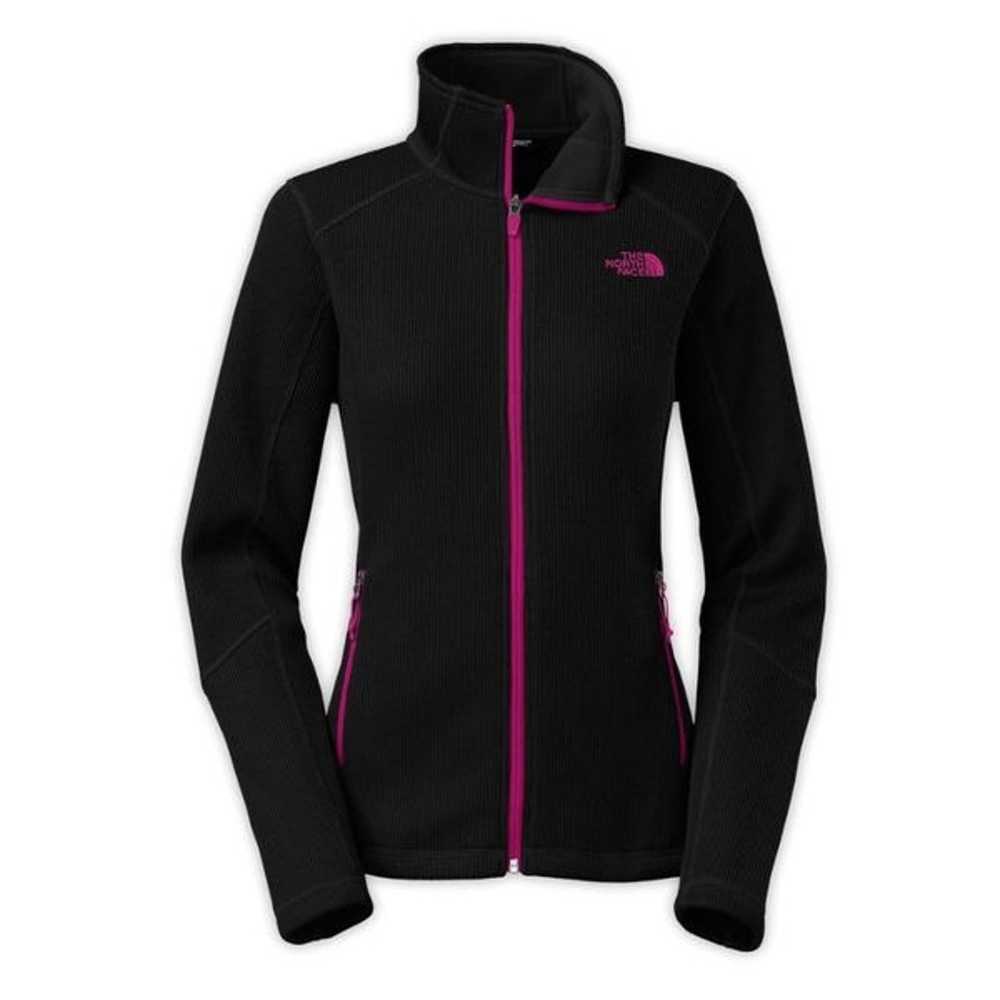 The North Face Krestwood Jacket Black Pink Ribbed… - image 1