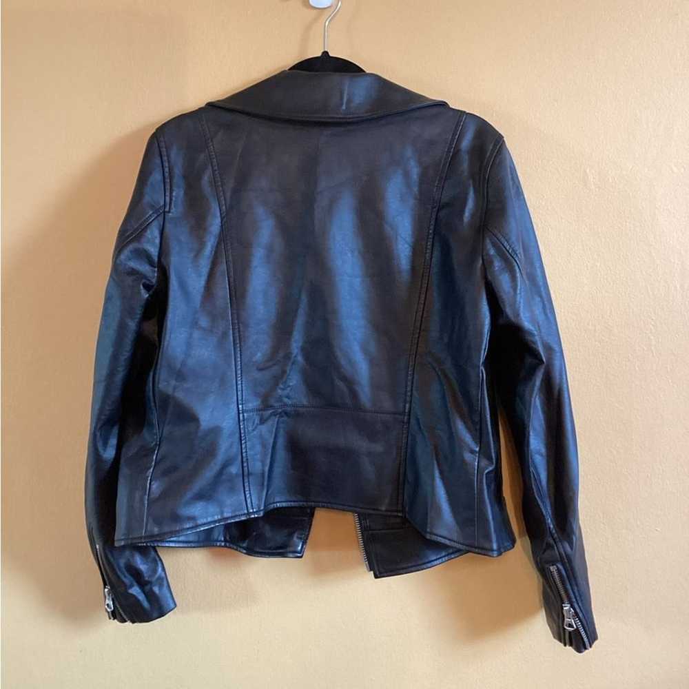 Torrid Black Faux Leather Motorcycle Jacket - image 2