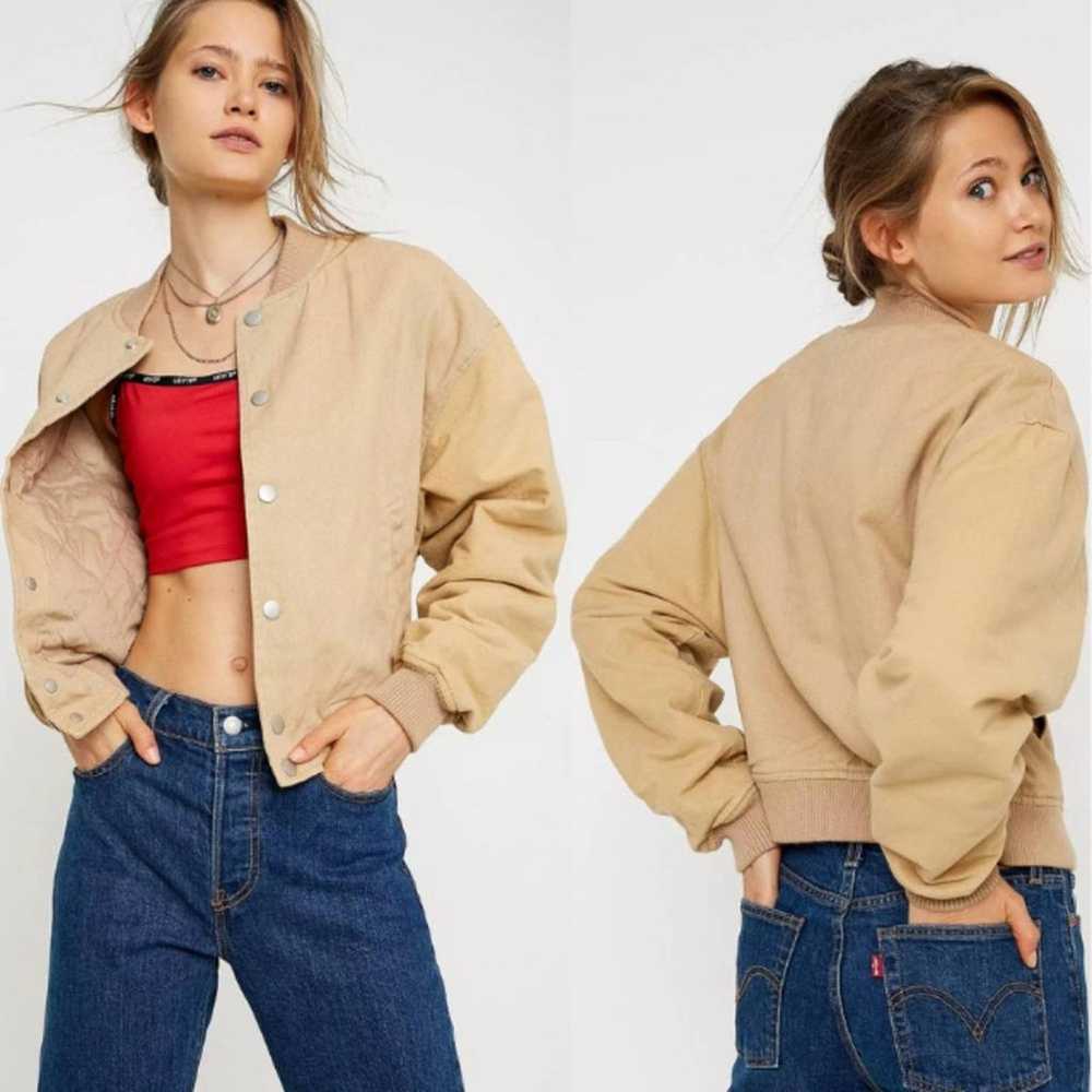 Urban Outfitters Lena Oversized Varsity Jacket in… - image 1