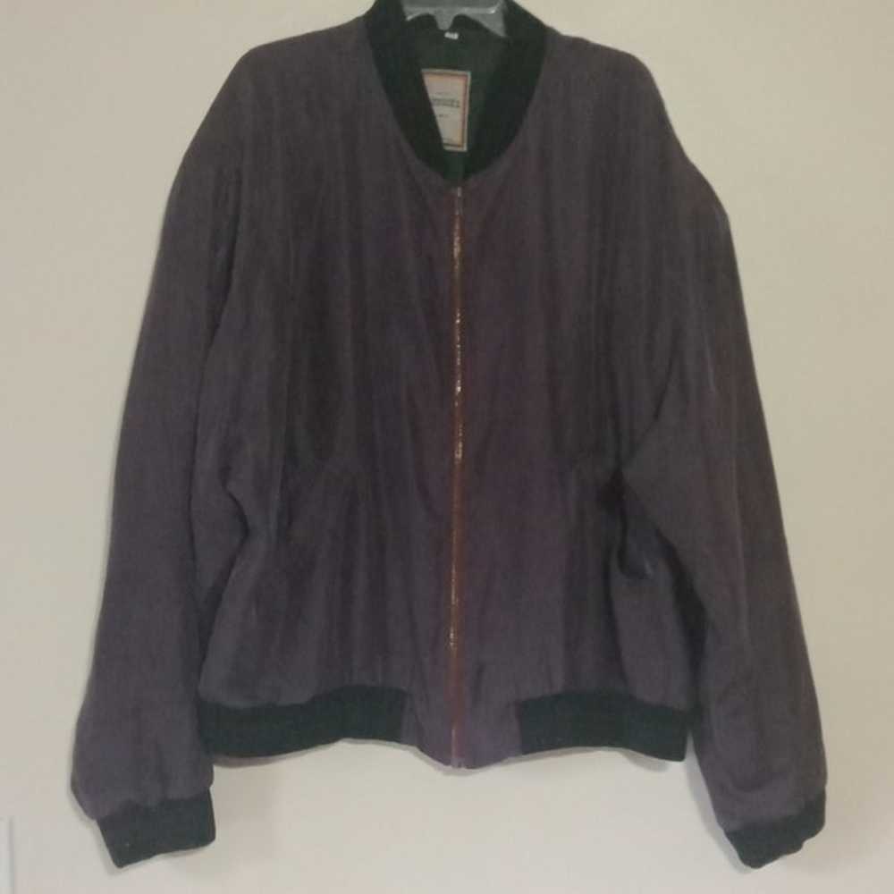 Paddock's 100% Silk Bomber  Jacket Vintage - image 2