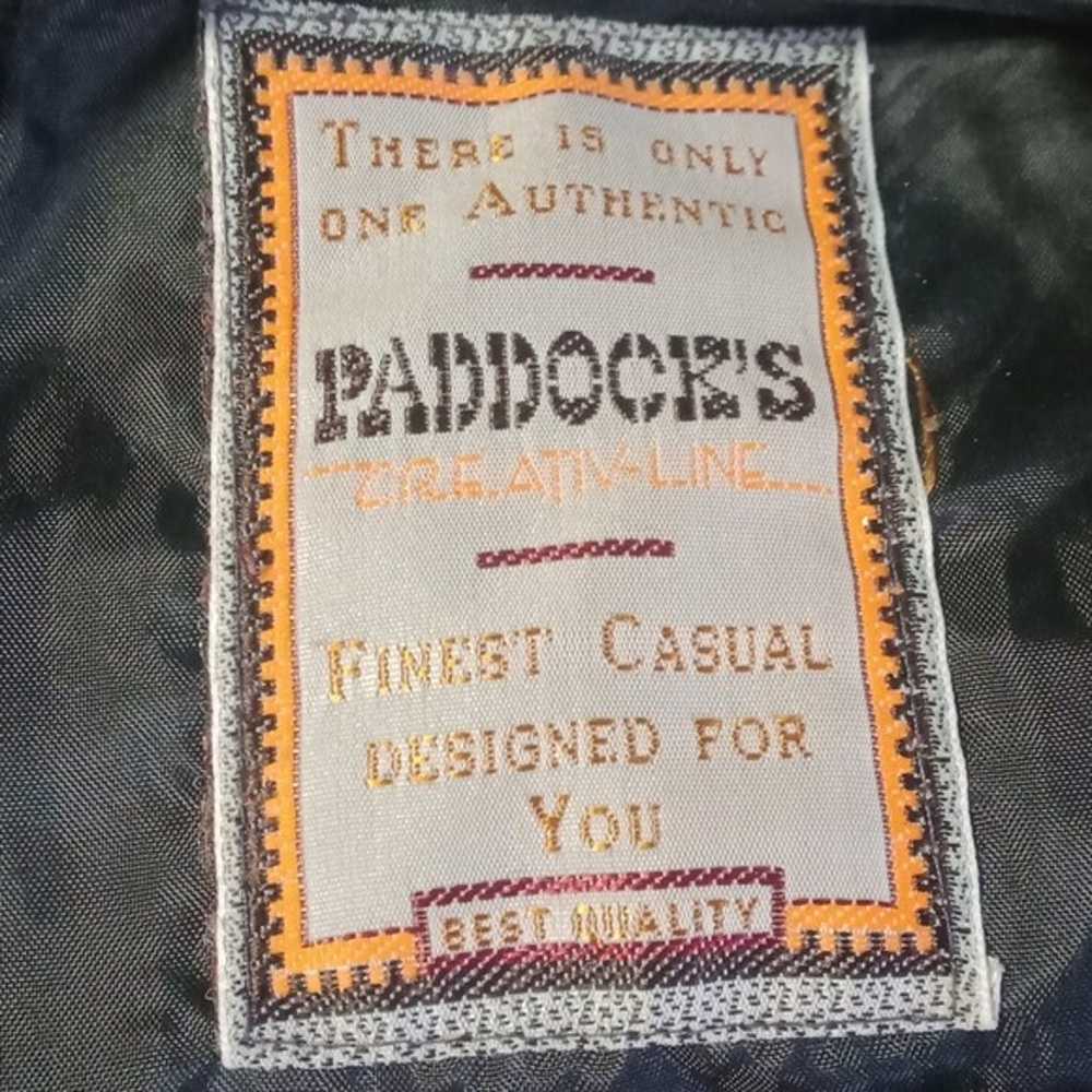 Paddock's 100% Silk Bomber  Jacket Vintage - image 8