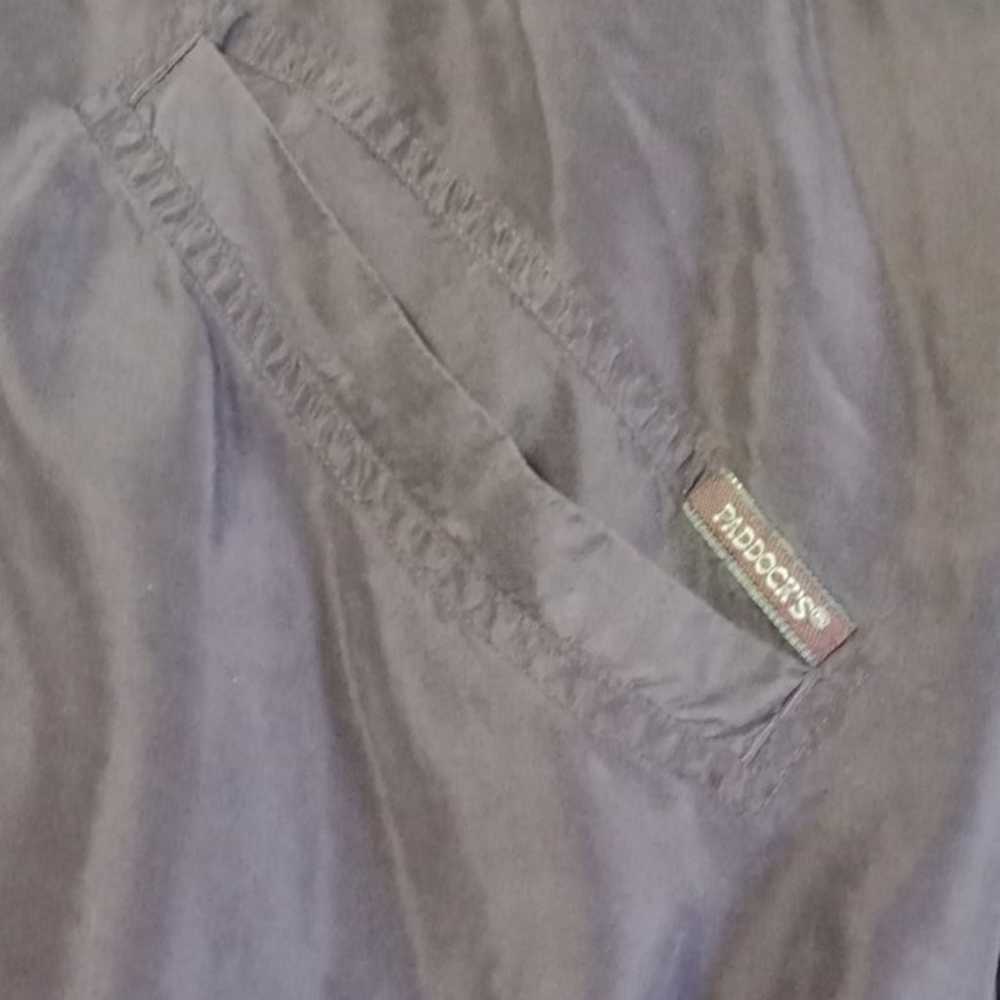 Paddock's 100% Silk Bomber  Jacket Vintage - image 9