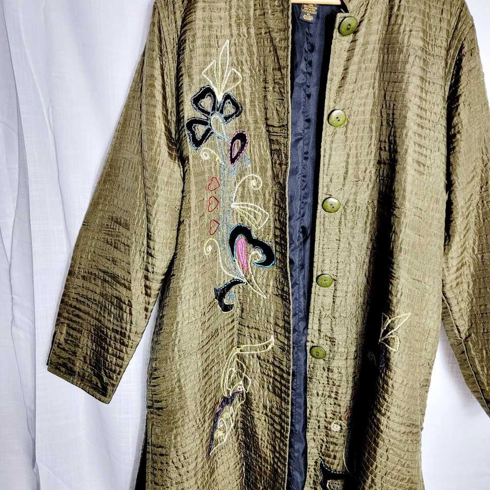 Mirasol Long Line Silk Tunic Jacket - image 3