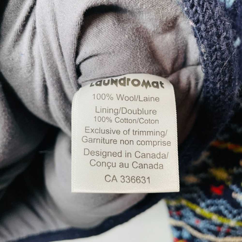 Laundromat Full Zip Jacket Womens XL 100% Wool Kn… - image 6